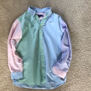 VINEYARD VINES MULTICOLOR BOYS BUTTON DOWN